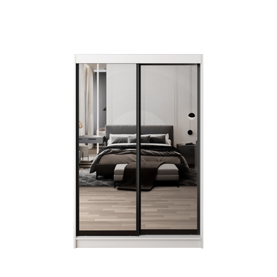 HomeZ 4FTx6FT Sliding Anti Jump Wardrobe Storage Cabinet - 6005/6015/6025/6045