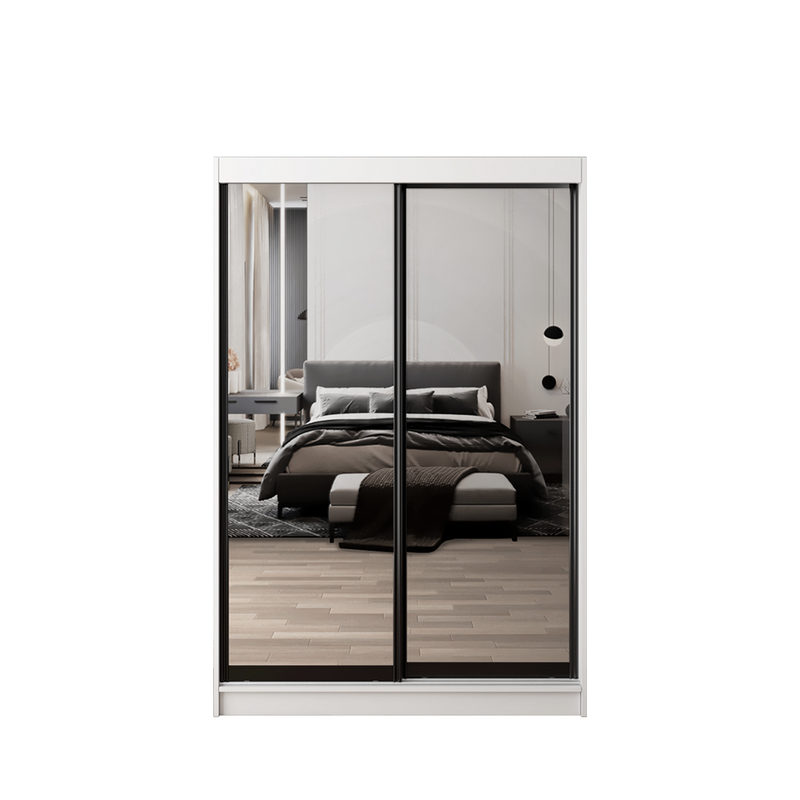 HomeZ 4FTx6FT Sliding Anti Jump Wardrobe Storage Cabinet - 6005/6015/6025/6045