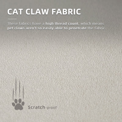 5FT 2 Seater Pet Friendly Sofa Bed Adjustable Backrest and Armrest Cat Claw TPU Fabric
