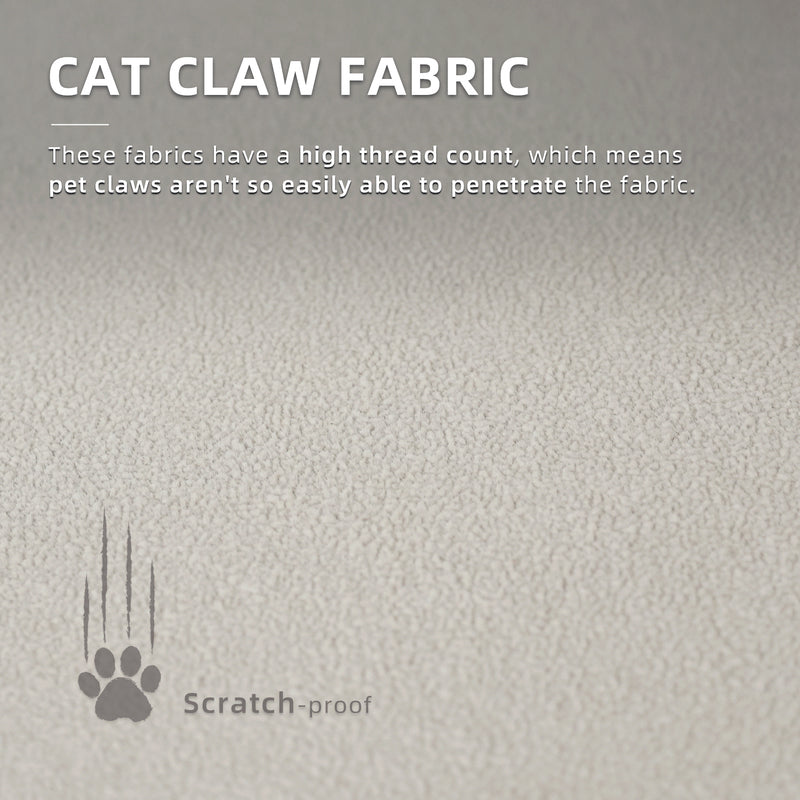 5FT 2 Seater Pet Friendly Sofa Bed Adjustable Backrest and Armrest Cat Claw TPU Fabric