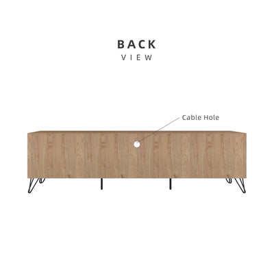 Homez Chester Series 6Ft Tv Cabinet Tv Console - C2200-OAK