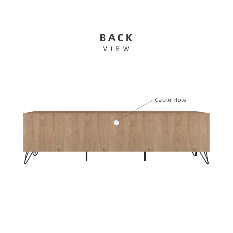 Homez Chester Series 6Ft Tv Cabinet Tv Console - C2200-OAK