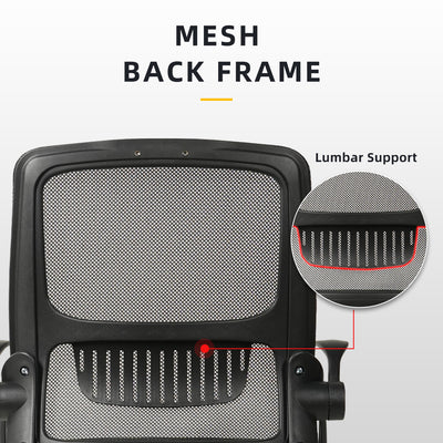 HomeZ Office Chair Ergonomic Chair Executive Mesh High back / Medium Back Chair/with legrest - Black