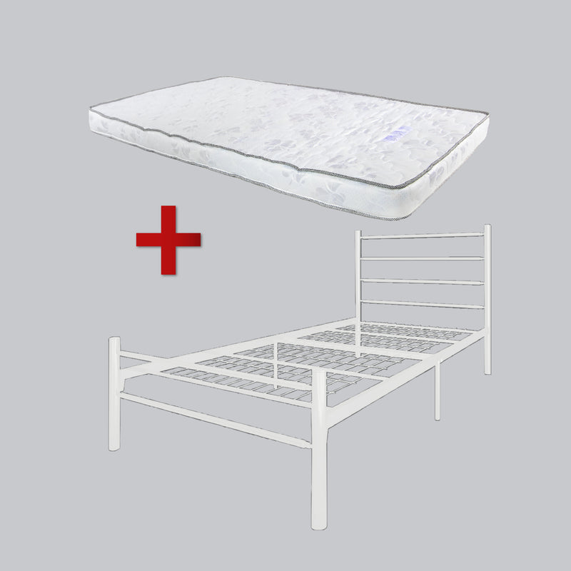 [COMBO Bedframe+Mattress]- Day Bed/Trundle/Pull Out/Single/Metal Bedframe + Purefoam Mattress-3FT