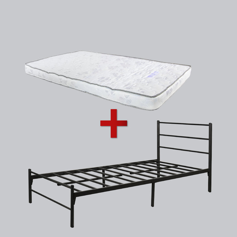 [COMBO Bedframe+Mattress]- Day Bed/Trundle/Pull Out/Single/Metal Bedframe + Purefoam Mattress-3FT