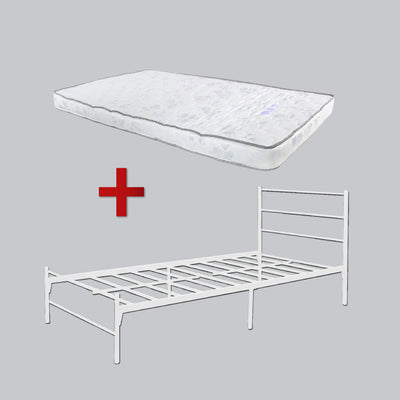 [COMBO Bedframe+Mattress]- Day Bed/Trundle/Pull Out/Single/Metal Bedframe + Purefoam Mattress-3FT