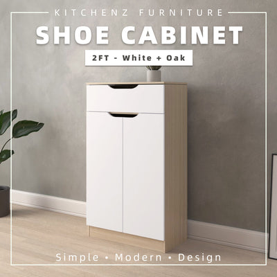 HomeZ Wooden Shoe Cabinet Multi-layer Multipurpose Storage with Door - L3723