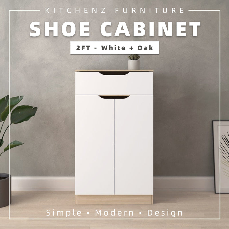HomeZ Wooden Shoe Cabinet Multi-layer Multipurpose Storage with Door - L3723