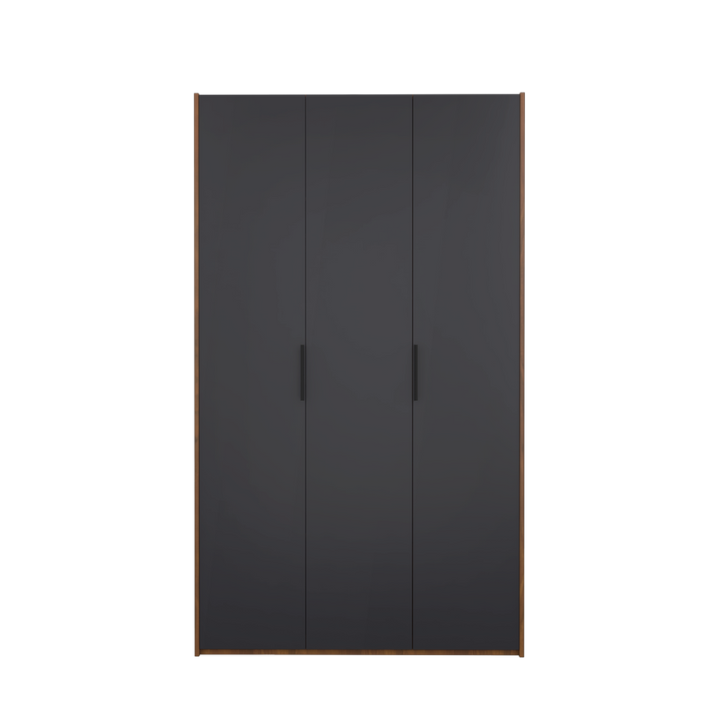200cm 3 Door Wardrobe with Black Plastic Handle - HMZ-FN-WD-6018