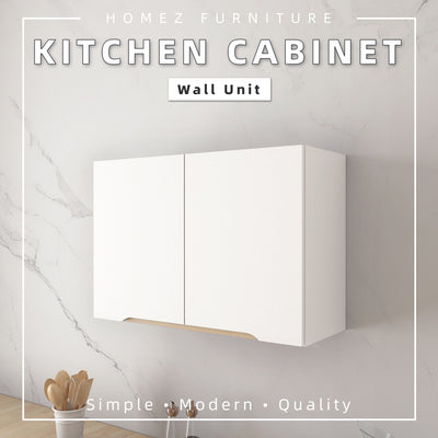 2.6FT Sinowa Series Full Melamine Kitchen Cabinet Wall Unit / Kitchen Storage-HMZ-KWC-M6115-WT
