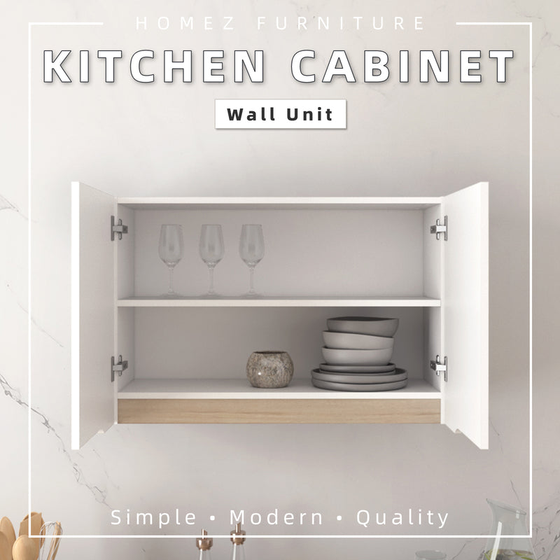 2.6FT Sinowa Series Full Melamine Kitchen Cabinet Wall Unit / Kitchen Storage-HMZ-KWC-M6115-WT