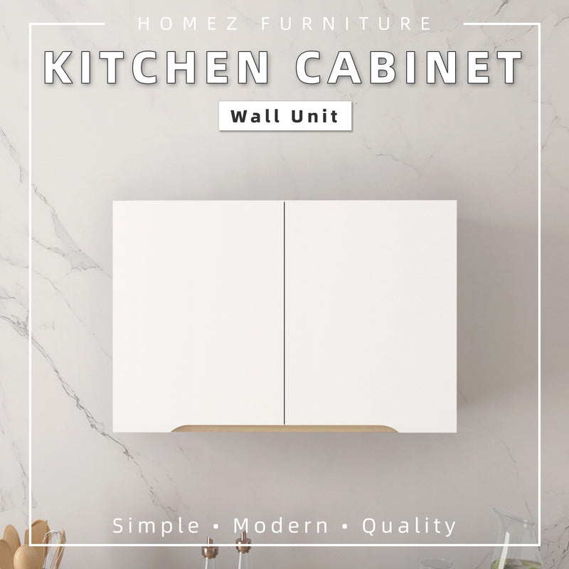 2.6FT Sinowa Series Full Melamine Kitchen Cabinet Wall Unit / Kitchen Storage-HMZ-KWC-M6115-WT