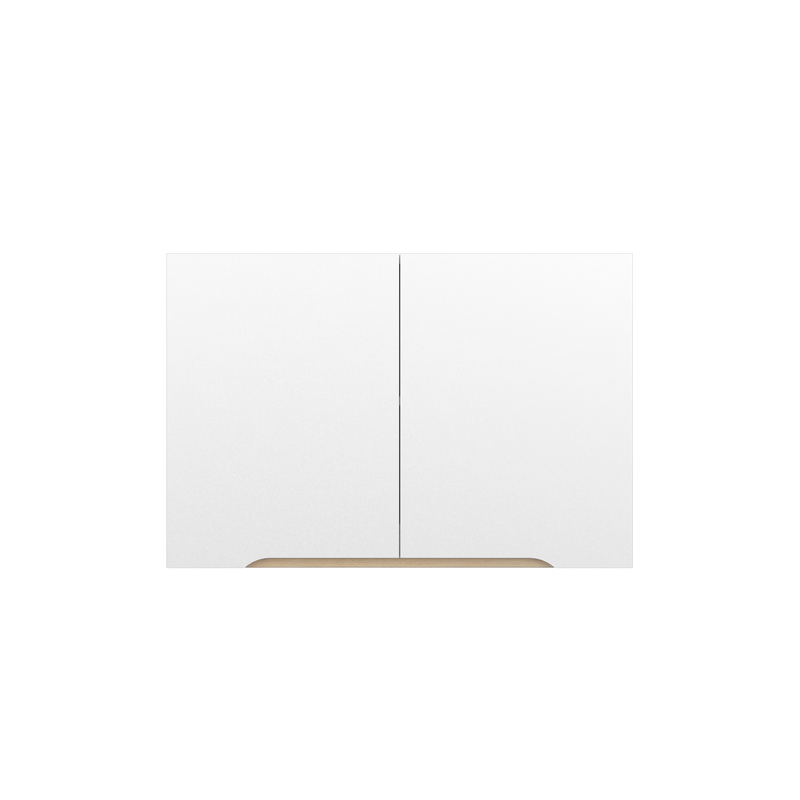 2.6FT Sinowa Series Full Melamine Kitchen Cabinet Wall Unit / Kitchen Storage-HMZ-KWC-M6115-WT