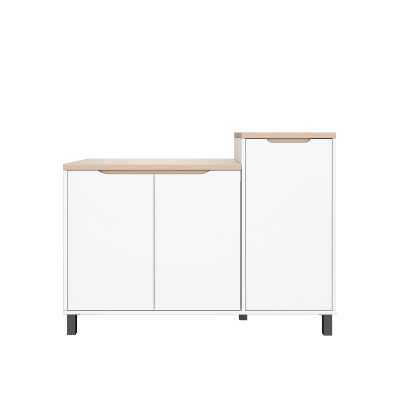 (Pro) 3.9FT Sinowa Pro Series Full Melamine Gas Cabinet - HMZ-FN-GC-M808-LH+WT