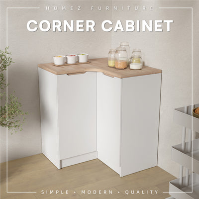 Sinowa Pro Series Base Kitchen Corner Cabinet Full Melamine Soft Close - HMZ-KBC-M9219