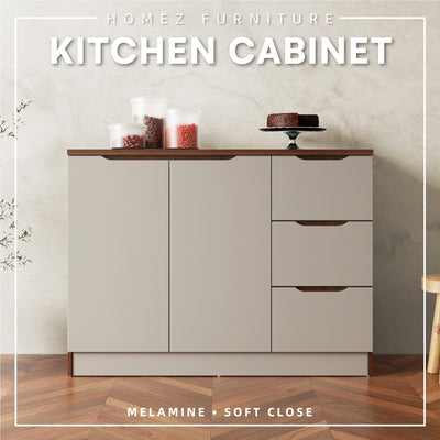 4FT Cedar Series Full Melamine Base Unit Kitchen Cabinet with Soft Close Door - M9315-FW+CR