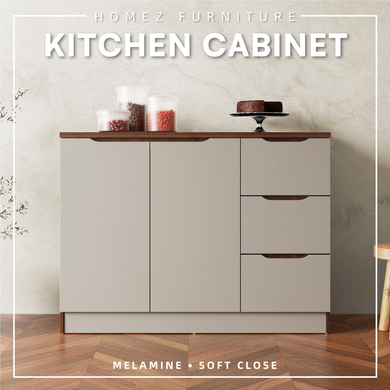 4FT Cedar Series Full Melamine Base Unit Kitchen Cabinet with Soft Close Door - M9315-FW+CR