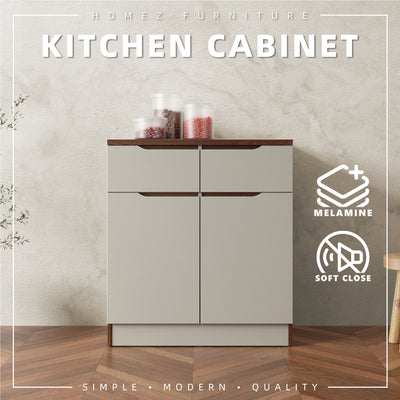2.6FT Cedar Series Full Melamine Base Unit Kitchen Cabinet with Soft Close Door - M9385-FW+CR