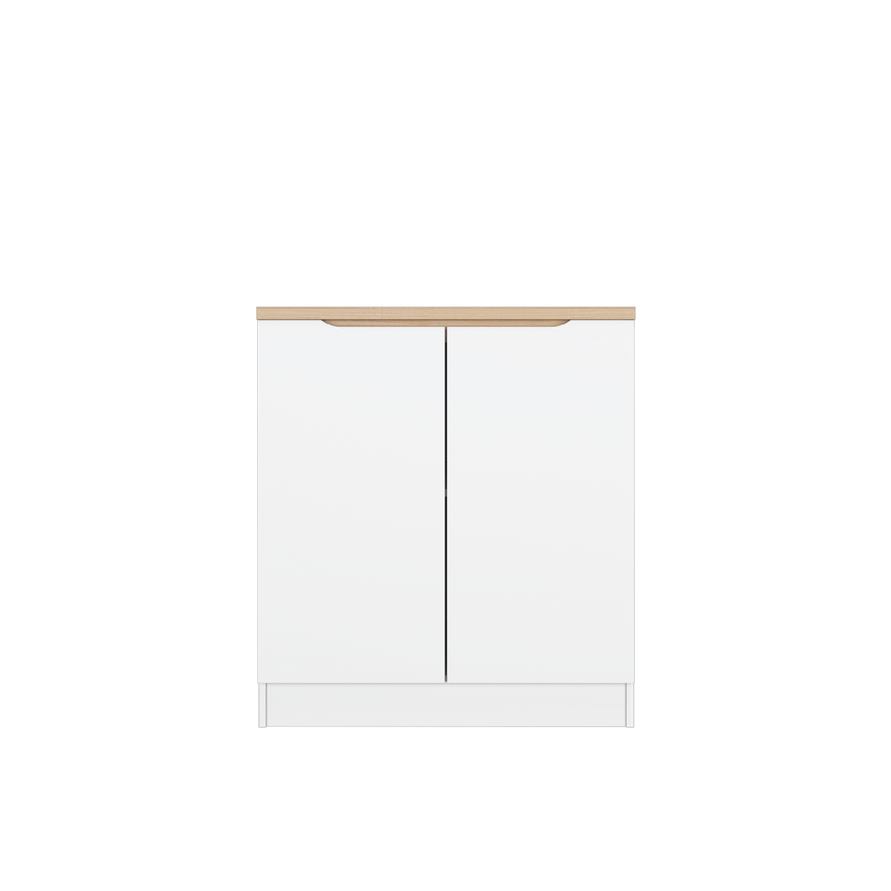(Pro) 2.6FT Sinowa Series Full Melamine Kitchen Cabinets Base Unit/Kitchen Storage-HMZ-KBC-M9685-LH+WT