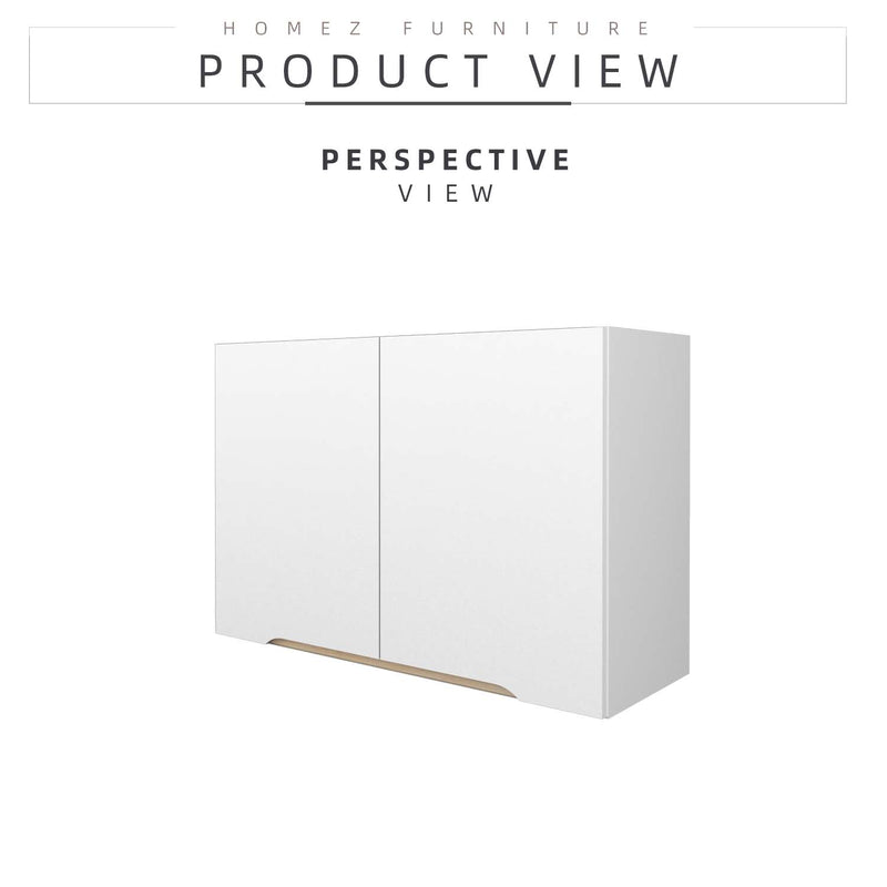2.6FT Sinowa Series Full Melamine Kitchen Cabinet Wall Unit / Kitchen Storage-HMZ-KWC-M6115-WT