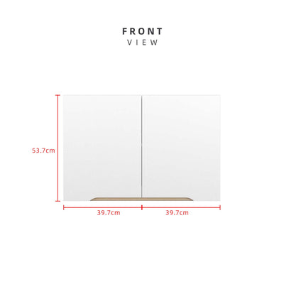2.6FT Sinowa Series Full Melamine Kitchen Cabinet Wall Unit / Kitchen Storage-HMZ-KWC-M6115-WT