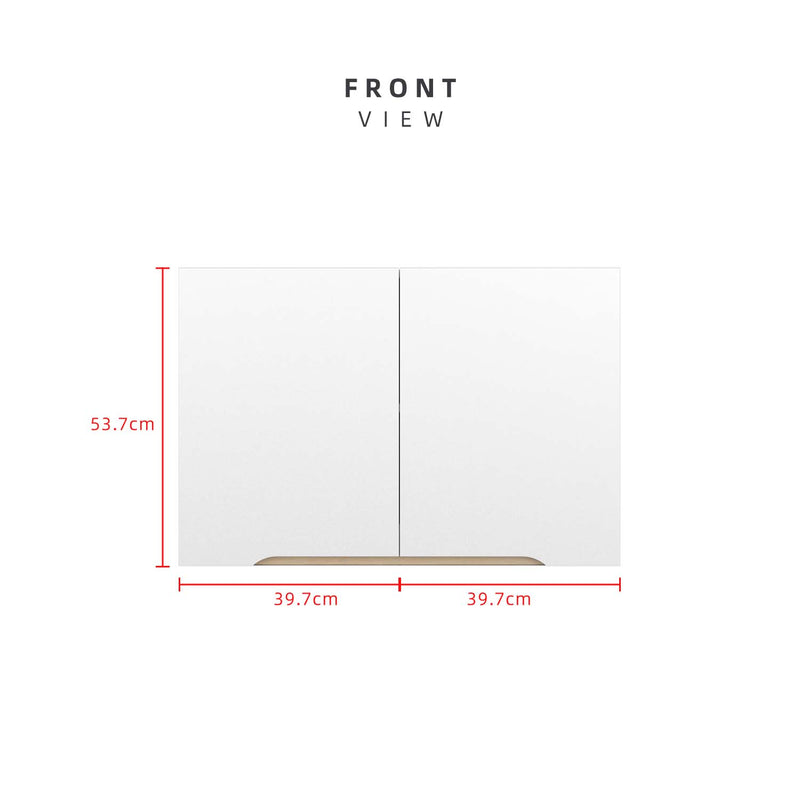 2.6FT Sinowa Series Full Melamine Kitchen Cabinet Wall Unit / Kitchen Storage-HMZ-KWC-M6115-WT