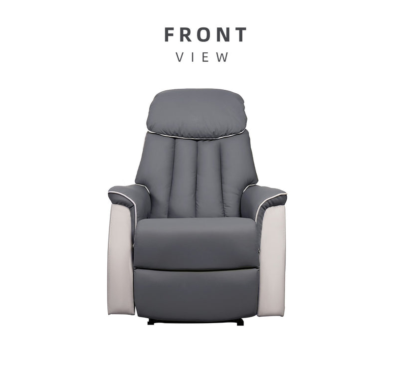 (Free Installation) 1 Seater Sofa Pet Friendly TPU Fabric Recliner Sofa Bed Leisure Sofa Chair - 545