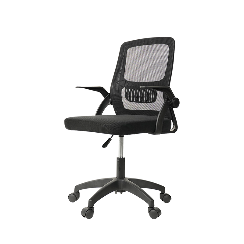HomeZ Office Chair Ergonomic Chair Executive Mesh High back / Medium Back Chair/with legrest - Black