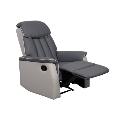 (Free Installation) 3FT 1 Seater Fabric/TPU Recliner Sofa / Grey/Brown/Blue/Clay/Cream - HMZ-FN-522/523/545