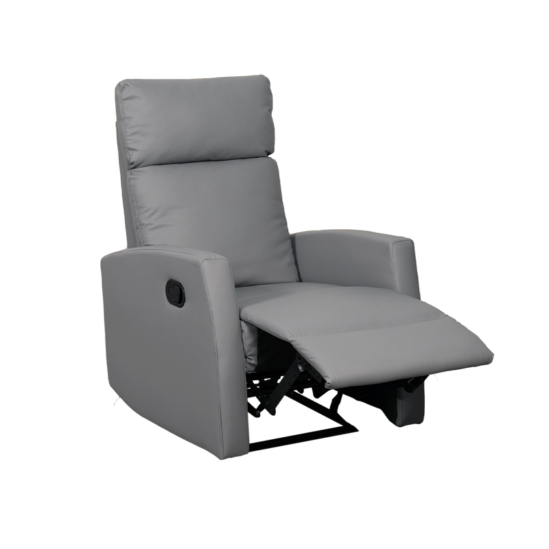 (Free Installation) 2FT Fabric/TPU Recliner Sofa 1 Seater Recliner Grey Clay Brown Blue Cream-530/533