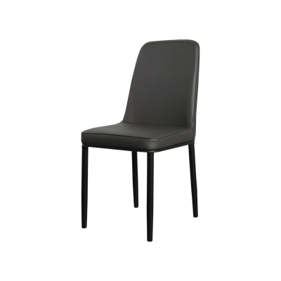 (Self-assembly) 1 + 4 Dining Set Porcelain (Ceramic) Table PU Leather Chair -T61
