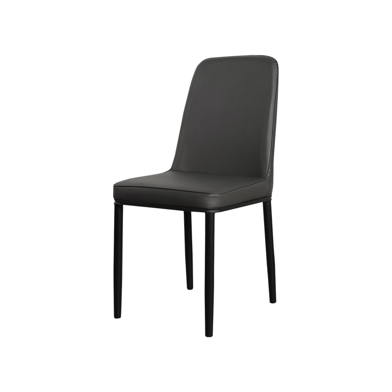(Self-assembly) 1 + 4 Dining Set Porcelain (Ceramic) Table PU Leather Chair -T61