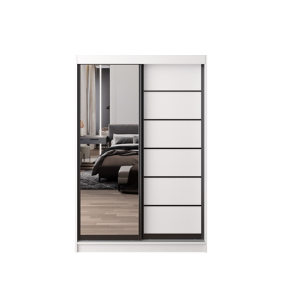 HomeZ 4FTx6FT Sliding Anti Jump Wardrobe Storage Cabinet - 6005/6015/6025/6045