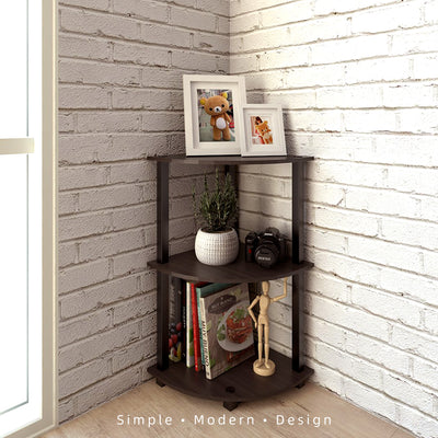 Corner Rack HMZ-CR-DT-4005 3 Tier Corner Shelves / Book Shelf / Display Rack - 40 x 40 cm