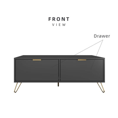 (Self-assembly) 4FT Stellate Series Coffee Table Modernist Design - HMZ-FN-CT-1100-DGY