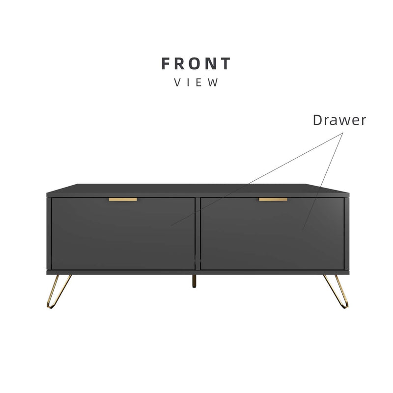 (Self-assembly) 4FT Stellate Series Coffee Table Modernist Design - HMZ-FN-CT-1100-DGY