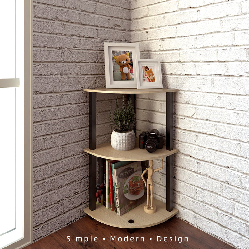 Corner Rack HMZ-CR-DT-4005 3 Tier Corner Shelves / Book Shelf / Display Rack - 40 x 40 cm