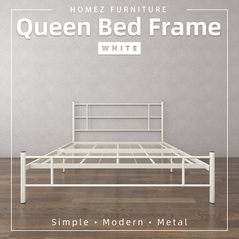 3V Powder Coat Metal Queen Size Bed Frame - ED902F