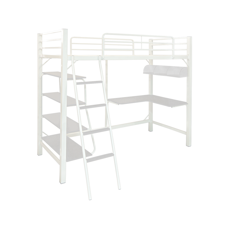 Loft Bed Frame Study Table & Book Shelves - Single - 3VAH904/BB8100