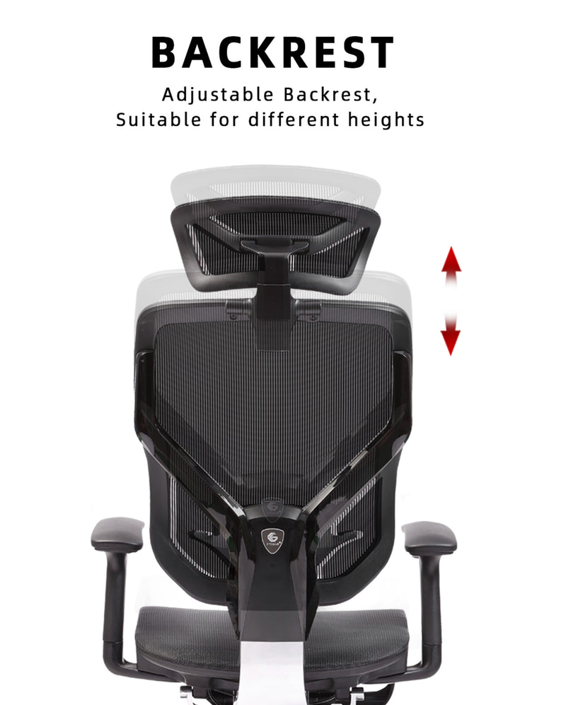 (Free Installation) GTChair VIDA-V7-X / Y Frame Ergonomic Office Chair / Gaming Chair with Adjustment - GTC-GC-V7X-BK-MH