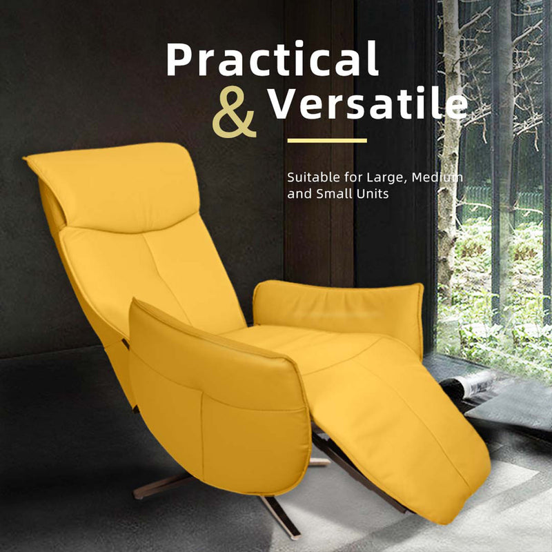 Anita Ergonomic / Recliner Chair / Recliner Sofa / Leather / PU Leather / Yellow / Brown - HMZ-SF-UE-ANITA