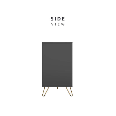 [Free Installation] 4FT Stellate Series Display Cabinet with Metal Leg - DC-7540-DGY