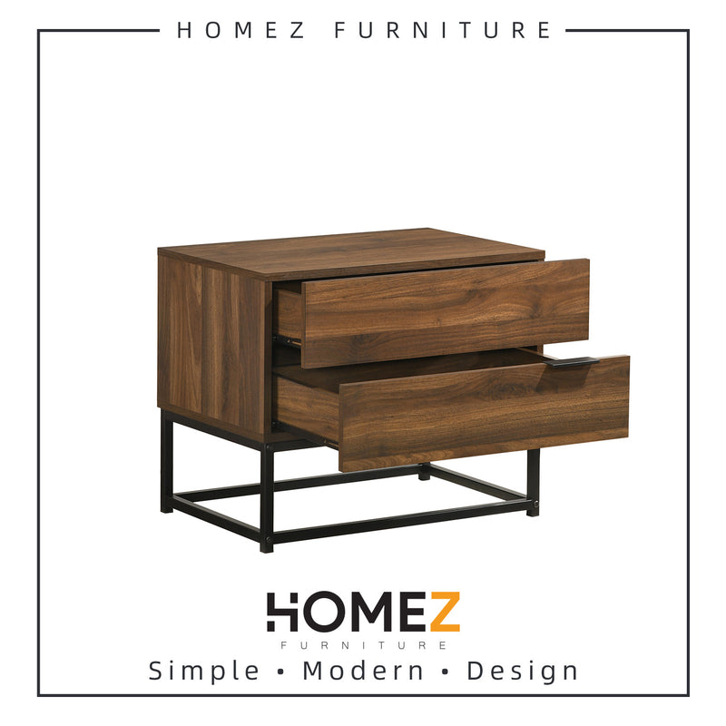 2FT Noble Modernist Design Side Table With 2 Drawer  - HMZ-FN-ST-N0500-CN