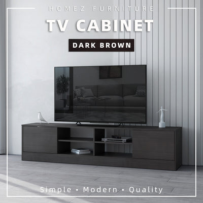 6FT LEGEND TV Cabinet with PVC Leg/ with no leg White Colour Modernist Design - 5916/5926