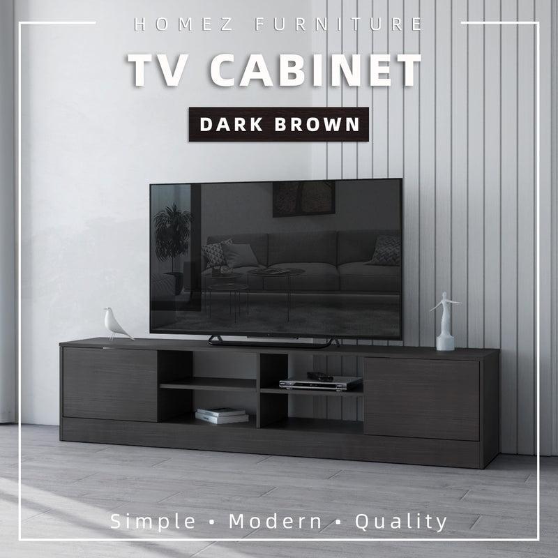 6FT LEGEND TV Cabinet with PVC Leg/ with no leg White Colour Modernist Design - 5916/5926