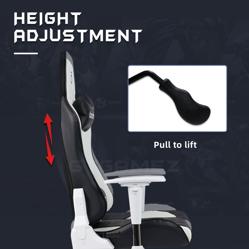 GTGAMEZ Diamond High Back PU Leather / Mesh Back Gaming Chair with Ergonomic Design - HMZ-GC-DJ-0083