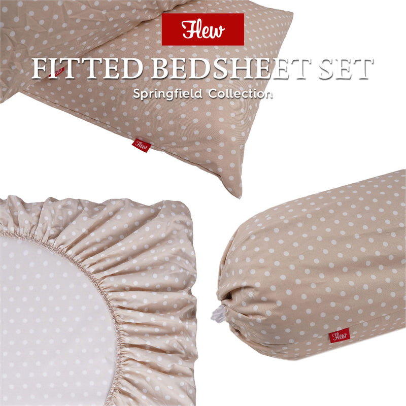 Flew Springfield Collection Premium Fitted Bedsheet Set/Single/Super Single/Queen/King [NEW ARRIVAL]