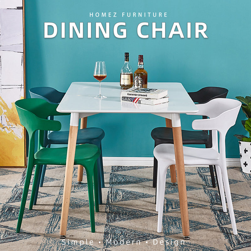 Designer Dining Chair with Comfort Arm Rest & Back Rest / Small Size - HMZ-DC-A363
