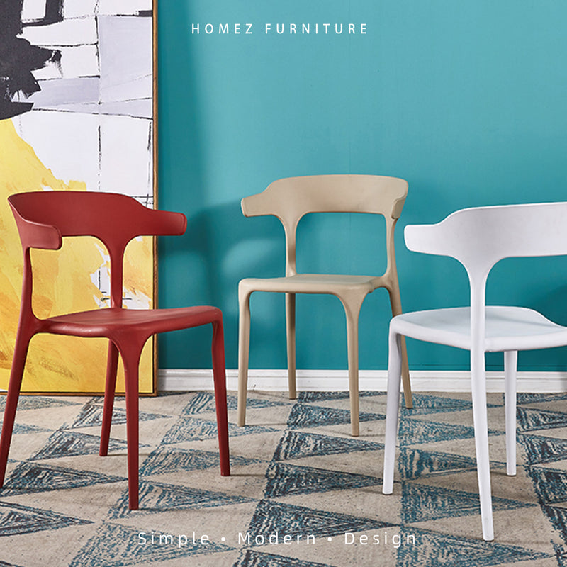 Designer Dining Chair with Comfort Arm Rest & Back Rest - HMZ-DC-A363