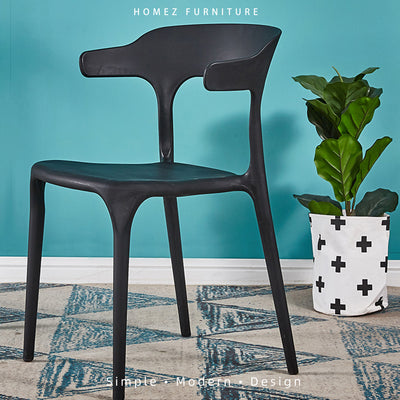 Designer Dining Chair with Comfort Arm Rest & Back Rest - HMZ-DC-A363